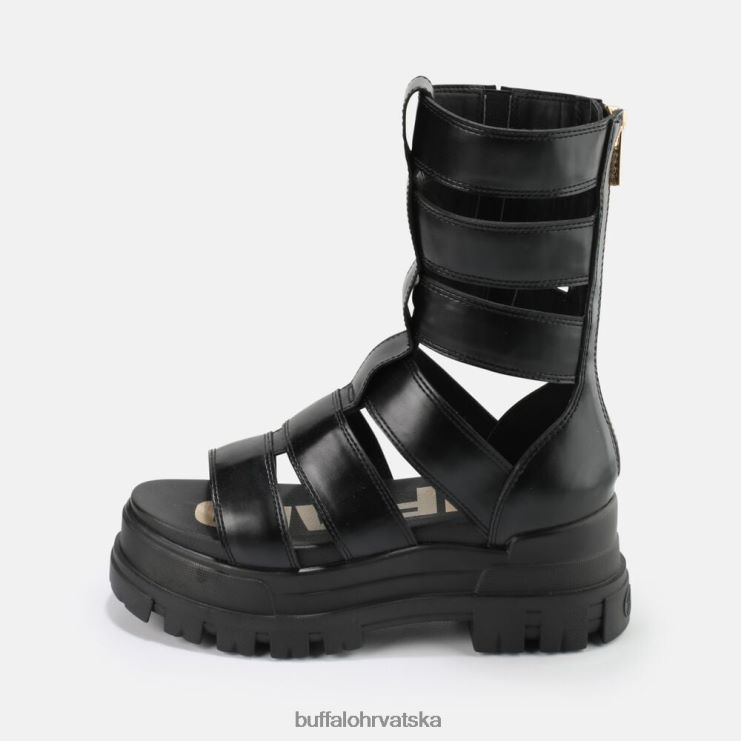 crno Buffalo aspha zeus sandala s platformom veganska |sandale TDD6T90